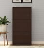 Kazuo Tilt Out Shoe Rack in Columbia Walnut Finish
