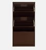 Kazuo Tilt Out Shoe Rack in Columbia Walnut Finish