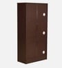 Kazuo Tilt Out Shoe Rack in Columbia Walnut Finish