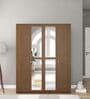 Nesta 4 Door Wardrobe With Mirror In Vermonunt Finish With Locker & Drawer Nesta 4 Door Wardrobe With Mirror In Vermonunt Finish With Locker & Drawer