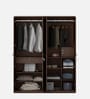 Nesta 4 Door Wardrobe With Mirror In Vermonunt Finish With Locker & Drawer Nesta 4 Door Wardrobe With Mirror In Vermonunt Finish With Locker & Drawer