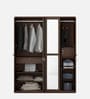 Nesta 4 Door Wardrobe With Mirror In Vermonunt Finish With Locker & Drawer Nesta 4 Door Wardrobe With Mirror In Vermonunt Finish With Locker & Drawer