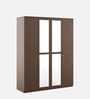 Nesta 4 Door Wardrobe With Mirror In Vermonunt Finish With Locker & Drawer Nesta 4 Door Wardrobe With Mirror In Vermonunt Finish With Locker & Drawer