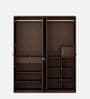 Nesta 4 Door Wardrobe With Mirror In Vermonunt Finish With Locker & Drawer Nesta 4 Door Wardrobe With Mirror In Vermonunt Finish With Locker & Drawer