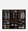 Nesta 6 Door Wardrobe In Vermonunt Finish With Locker & Drawer Nesta 6 Door Wardrobe In Vermonunt Finish With Locker & Drawer