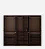Nesta 6 Door Wardrobe In Vermonunt Finish With Locker & Drawer Nesta 6 Door Wardrobe In Vermonunt Finish With Locker & Drawer