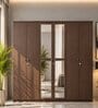 Nesta 6 Door Wardrobe With Mirror In Vermonunt Finish With Locker & Drawer Nesta 6 Door Wardrobe With Mirror In Vermonunt Finish With Locker & Drawer