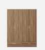 Vector 4 Door Wardrobe In Walnut Bronze Finish With Locker & Drawer