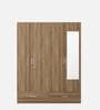 Vector 4 Door Wardrobe With Mirror In Walnut Bronze Finish With Locker & Drawer