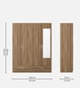 Vector 4 Door Wardrobe With Mirror In Walnut Bronze Finish With Locker & Drawer