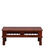 Ekaksh Sheesham Wood Coffee Table In Honey Oak Finish
