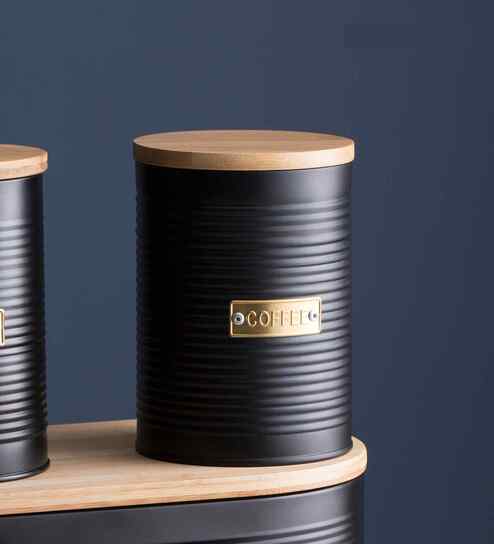 Living Grey Coffee Storage Container