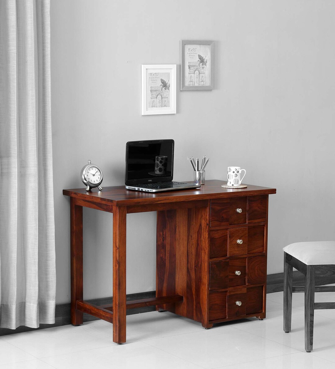 pepperfry wooden study table