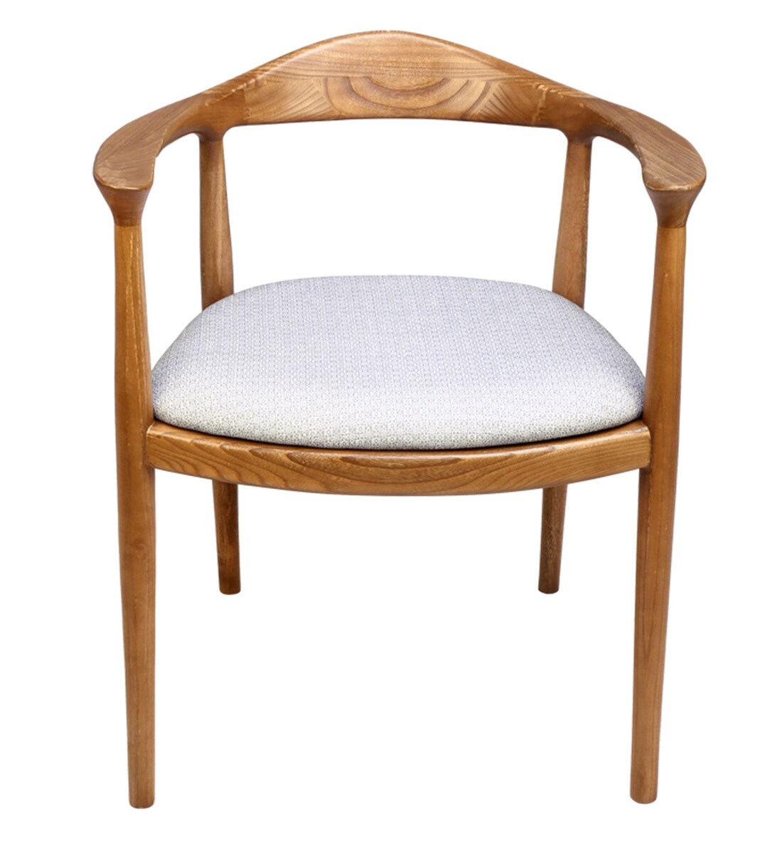 Buy Kennedy Arm Chair in Off White Colour by Stories Online - Wooden