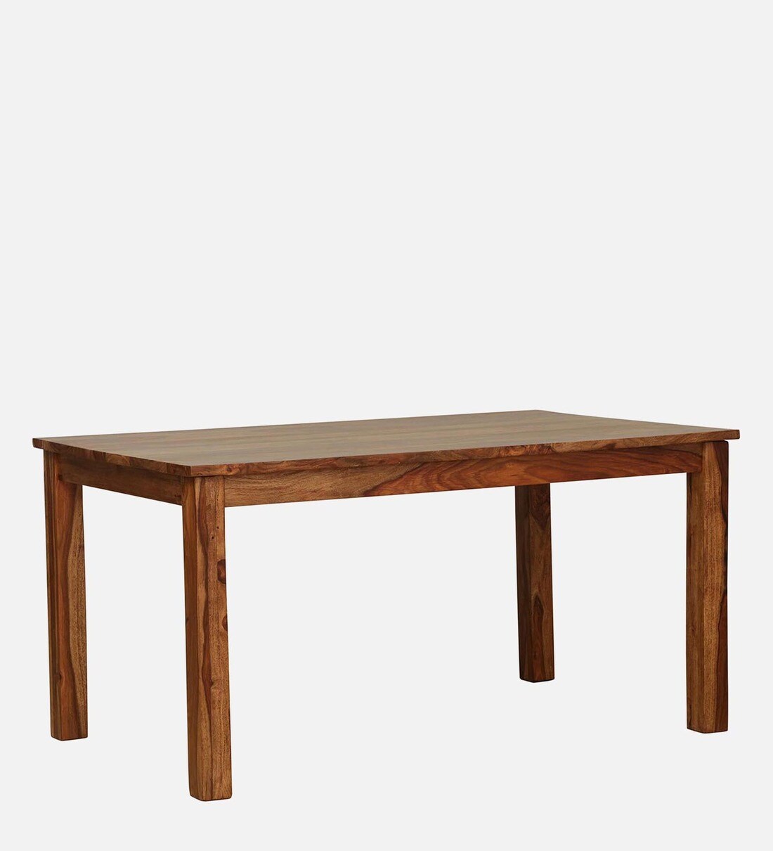 Buy Kentan Sheesham Wood 4 Seater Dining Table In Rustic Teak Finish By