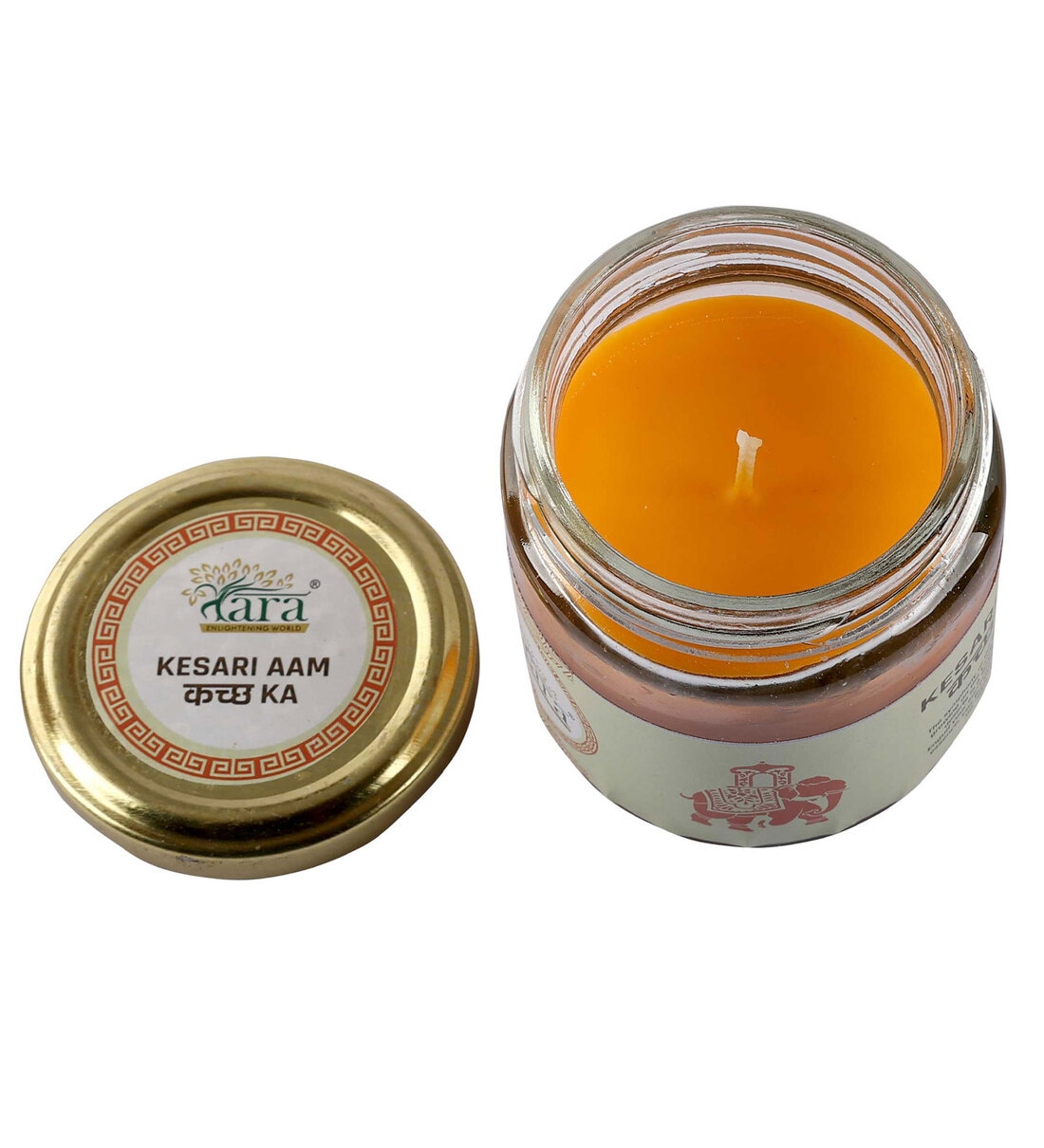 Buy Kesari Aam Scented Jar Candle Flavours Collection by Tara