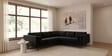 Kensington Estate Sectional Sofa In Black Color
