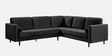 Kensington Estate Sectional Sofa In Black Color