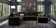 Kensington Estate Sectional Sofa In Black Color