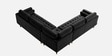 Kensington Estate Sectional Sofa In Black Color