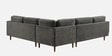 Kensington Estate Sectional Sofa In Dark Grey Color