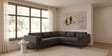 Kensington Estate Sectional Sofa In Dark Grey Color