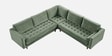 Kensington Estate Sectional Sofa In Frosty Green Color