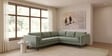 Kensington Estate Sectional Sofa In Frosty Green Color