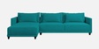 Kera Fabric RHS Sectional Sofa (2 + Lounger) In Sea Green Colour
