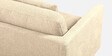 Kera Fabric 3 Seater Sofa In Ivory Beige Colour