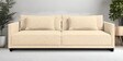 Kera Fabric 3 Seater Sofa In Ivory Beige Colour