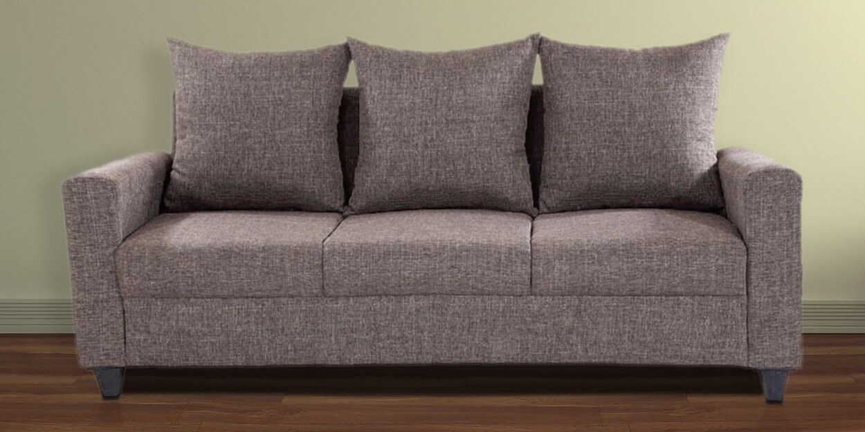 Buy Keiko 3 Seater Sofa in Brown Colour by Looking Good Furniture