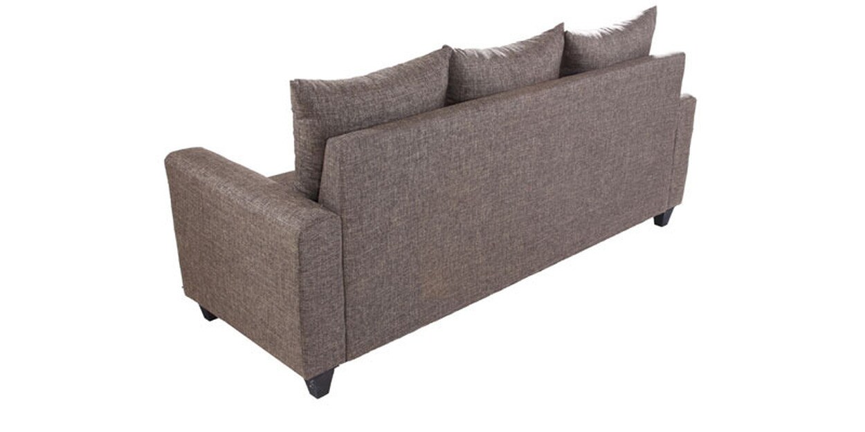 Buy Keiko 3 Seater Sofa in Brown Colour by Looking Good Furniture