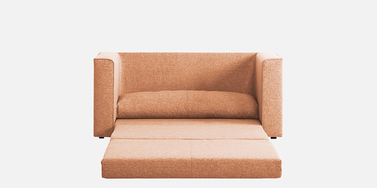 Buy Kenia Fabric Convertible Sofa Cum Bed in Cosmic Beige Colour by