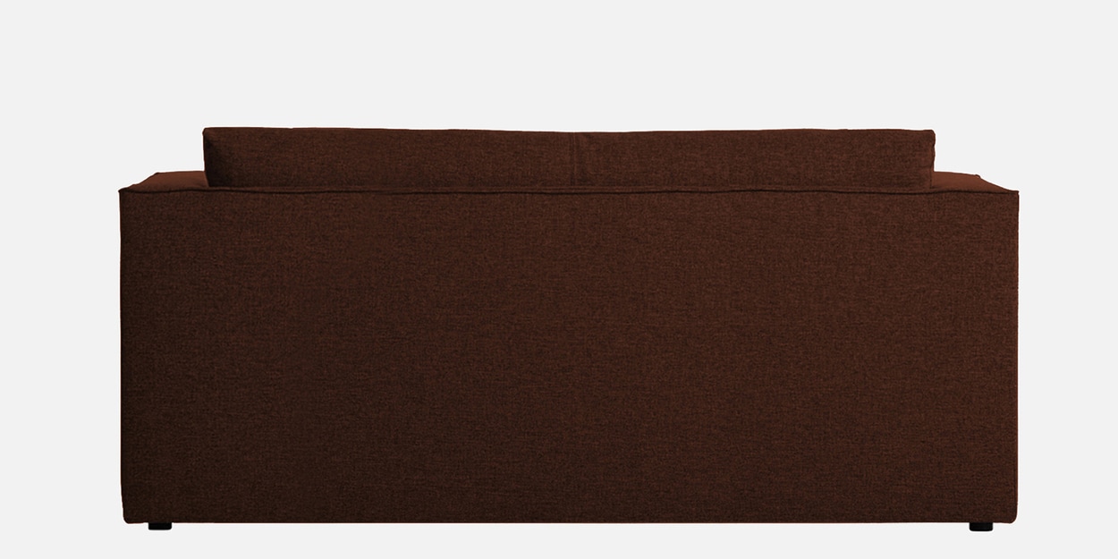 Buy Kenia Fabric Convertible Sofa Cum Bed in Coffee Brown Colour by