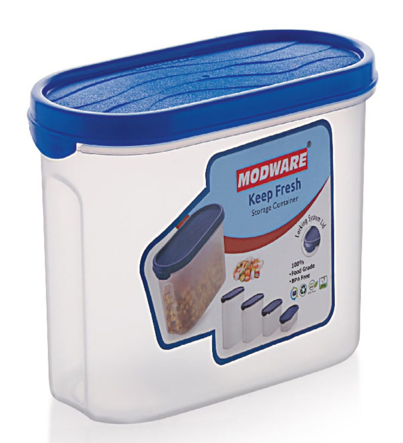 Keep Fresh Plastic Container 1.1 Ltr Set of 2