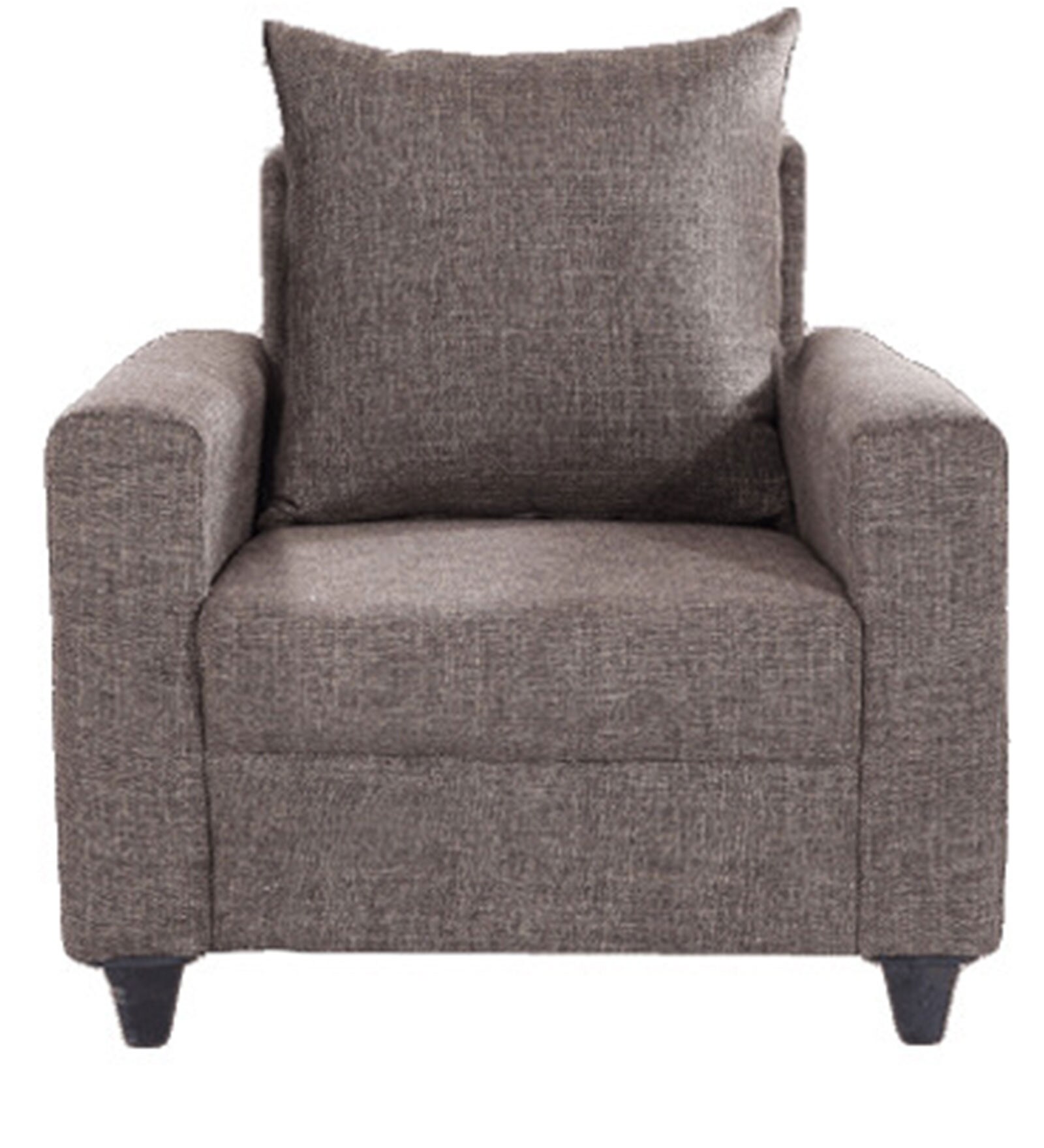 Buy Keiko One Seater Sofa in Brown Colour by Looking Good Furniture