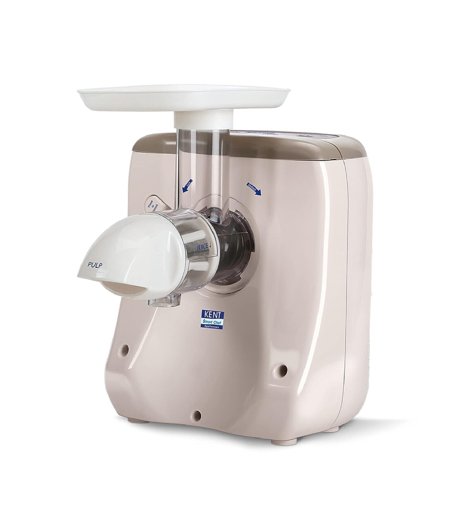 KENT Cold Pressed Low Speed Squeezing Technique Juicer (White)