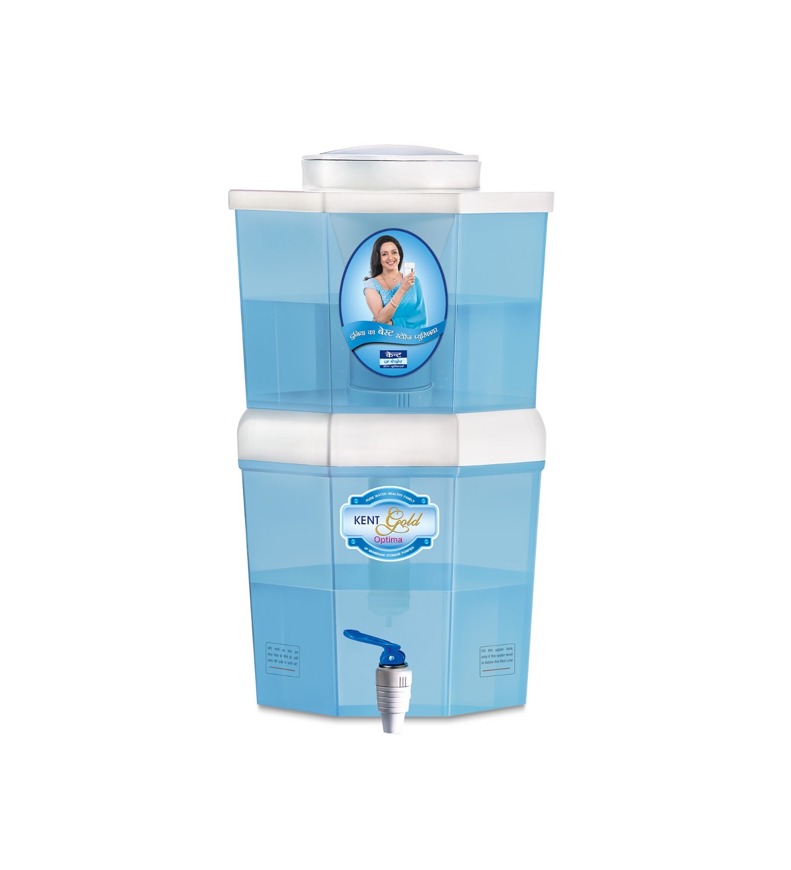 KENT Gold Optima Gravity based UF Technology Table-Top Water Purifier (White)