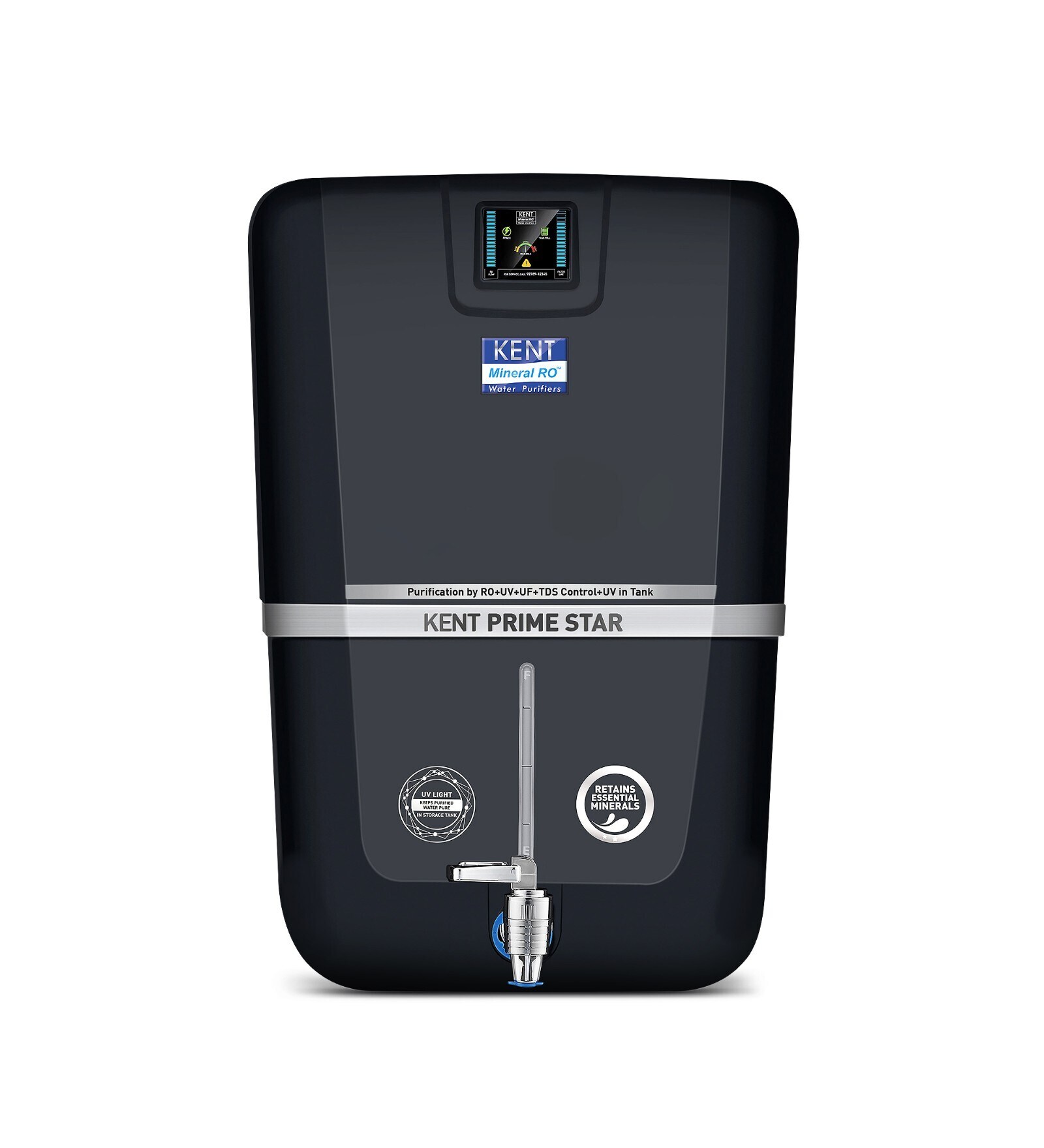 KENT Pearl Star RO+UV+UF+TDS Wall Mounting Water Purifier (White)