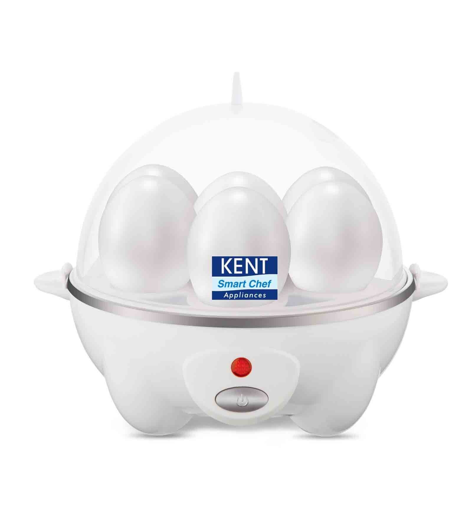 KENT Stainless Steel Egg Boiler with 3 Boiling Modes(White)