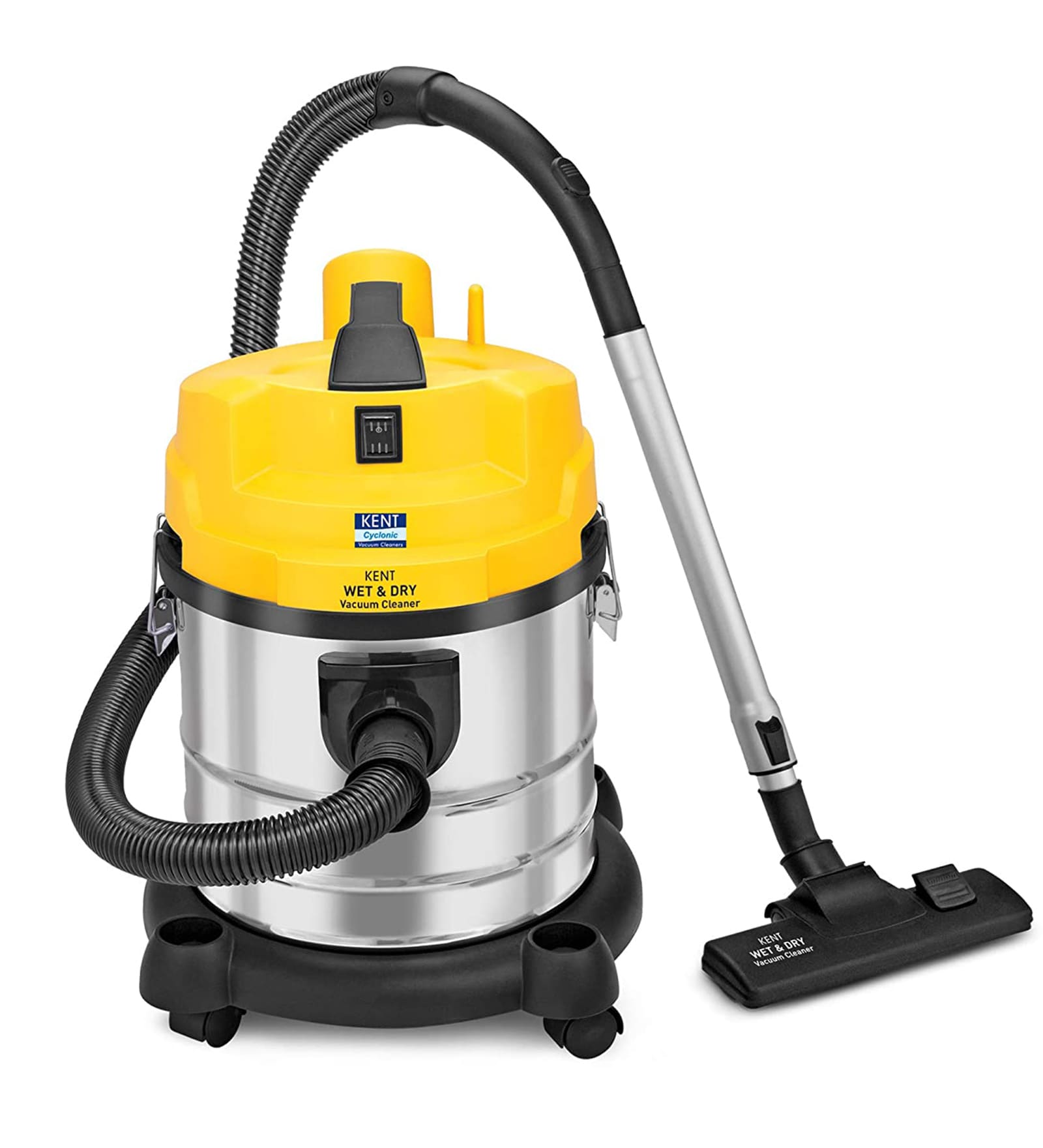 KENT Wet and Dry Vacuum Cleaner 1200-Watt (Metallic Silver)