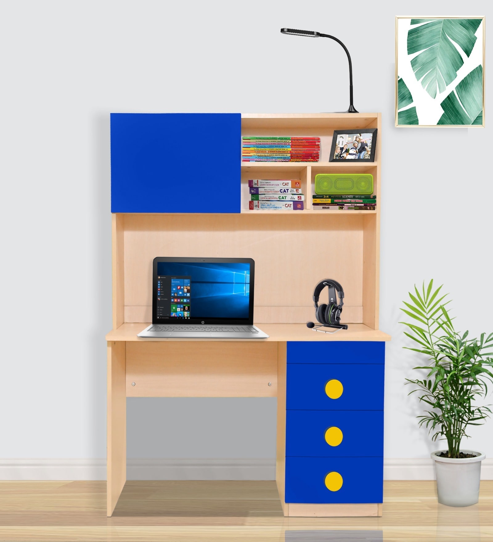Buy Kevin Kids Study Table In Blue Colour at 20 OFF by YiPi Online