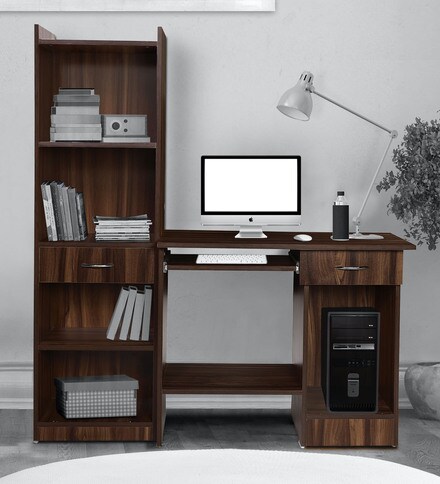 computer table and shelf