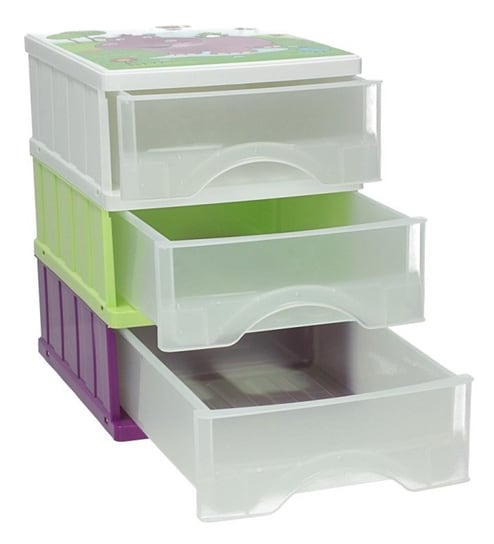 Buy Keeeper Hippo Plastic Drawer Boxes Set Of 3 Free Gift