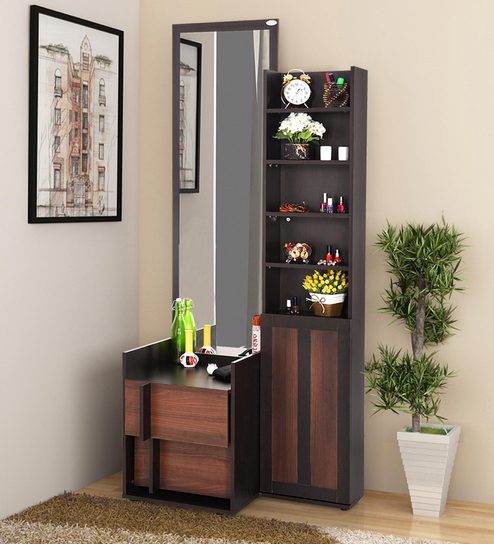 Buy Keon Dressing Table With Storage In Melamine Finish By