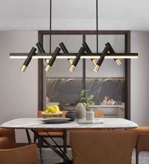 Kernel Black LED Smart Voice Assist Chandelier