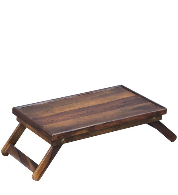 Buy Kennewick Solid Wood Portable Laptop Table in Provincial Teak