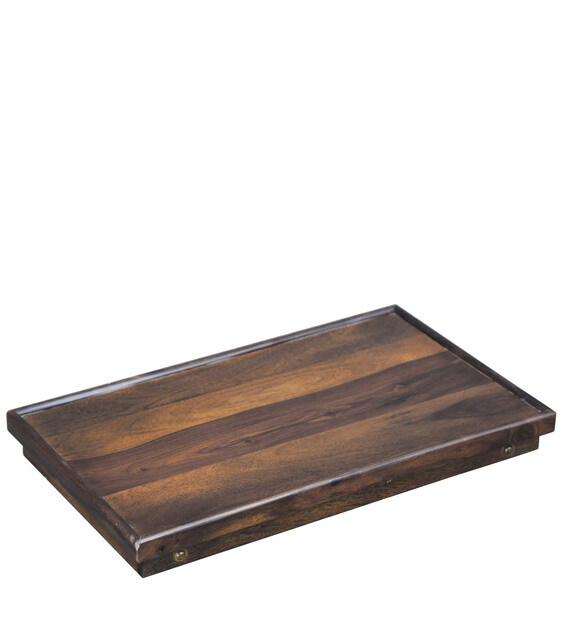 Buy Kennewick Solid Wood Portable Laptop Table in Provincial Teak