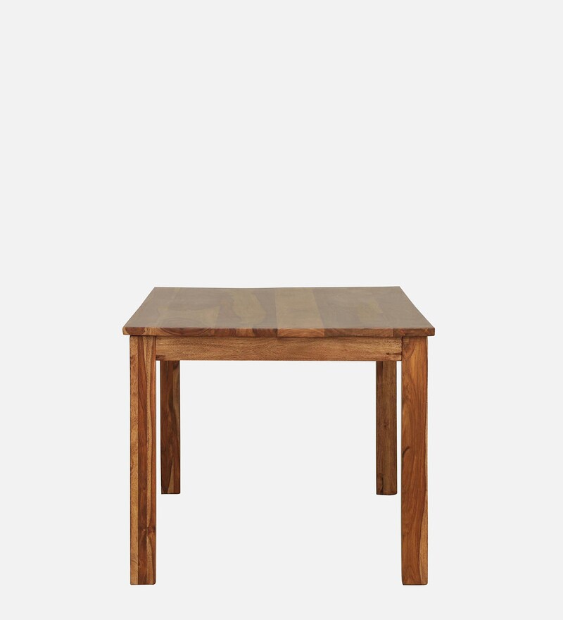 Buy Kentan Sheesham Wood 4 Seater Dining Table In Rustic Teak Finish By
